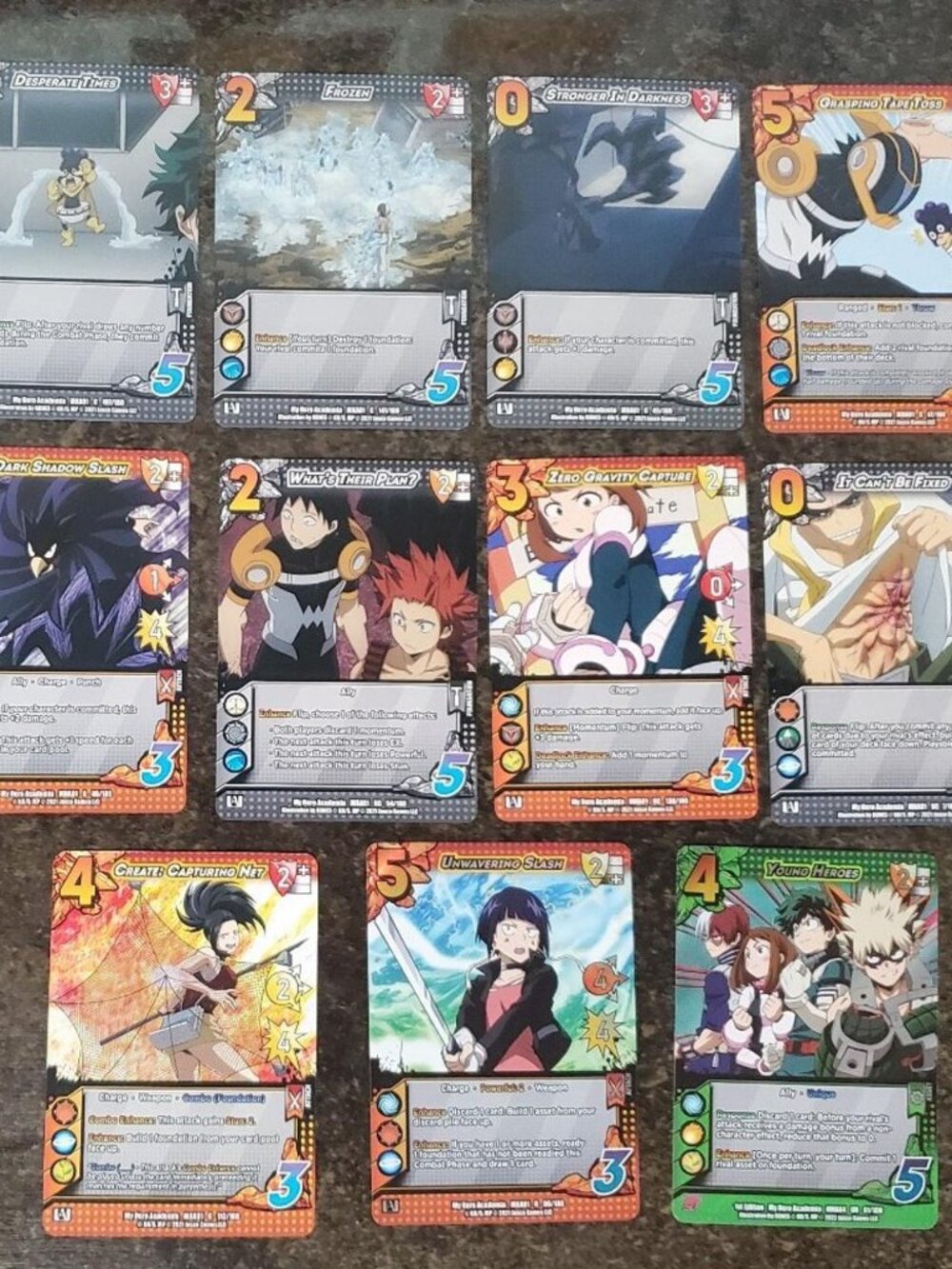 My Hero Academia Trading Card Game Lot Mint 1st Edition